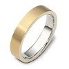 5mm 14K Two-Tone Gold Wedding Band thumb 0