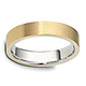 5mm 14K Two-Tone Gold Wedding Band thumb 1