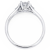 Three Stone Princess & Round Diamond Bridal Engagement Ring (0.37 ctw) thumb 1