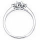 Three Stone Princess Diamond Trellis Engagement Ring (0.33 ctw) thumb 1