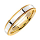 4.5mm Milgrain 14K Two-Tone Gold Band thumb 1