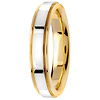 4.5mm Milgrain 14K Two-Tone Gold Band thumb 2