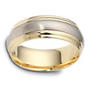 7.50 mm 14K Two-Tone Gold Wedding Band thumb 0