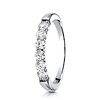 3mm 14K White Gold High Polish 6 Stone Benchmark Diamond Ring .48 ctw thumb 0