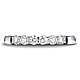 3mm 14K White Gold High Polish 6 Stone Benchmark Diamond Ring .48 ctw thumb 1