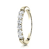 3mm 14K Yellow Gold High Polish 6 Stone Benchmark Diamond Ring .48 ctw thumb 0