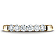 3mm 14K Yellow Gold High Polish 6 Stone Benchmark Diamond Ring .48 ctw thumb 1