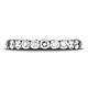 3mm 14K White Gold 9 Stone Benchmark Diamond Wedding Band .72ctw thumb 1