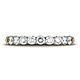 3mm 14K Yellow Gold 9 Stone Benchmark Diamond Wedding Band .72ctw thumb 1