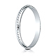 2mm 14k White Gold Cord Design Ring thumb 1