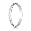 2mm 14k White Gold Cord Design Ring thumb 1