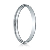 2mm 14k White Gold Milgrain Wedding Ring thumb 1