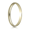 2mm Milgrain 14k Yellow Gold Wedding Ring thumb 1