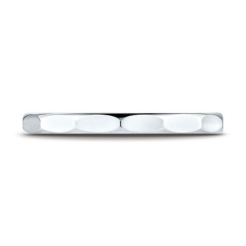 2mm 14k White Gold Wedding Band Slide 0