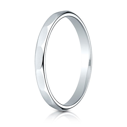 2mm 14k White Gold Wedding Band Slide 1